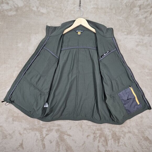 Eddie Bauer Vest Hunting Fishing Hiking Safari Photography Trekker Pockets Sz L - Picture 9 of 10